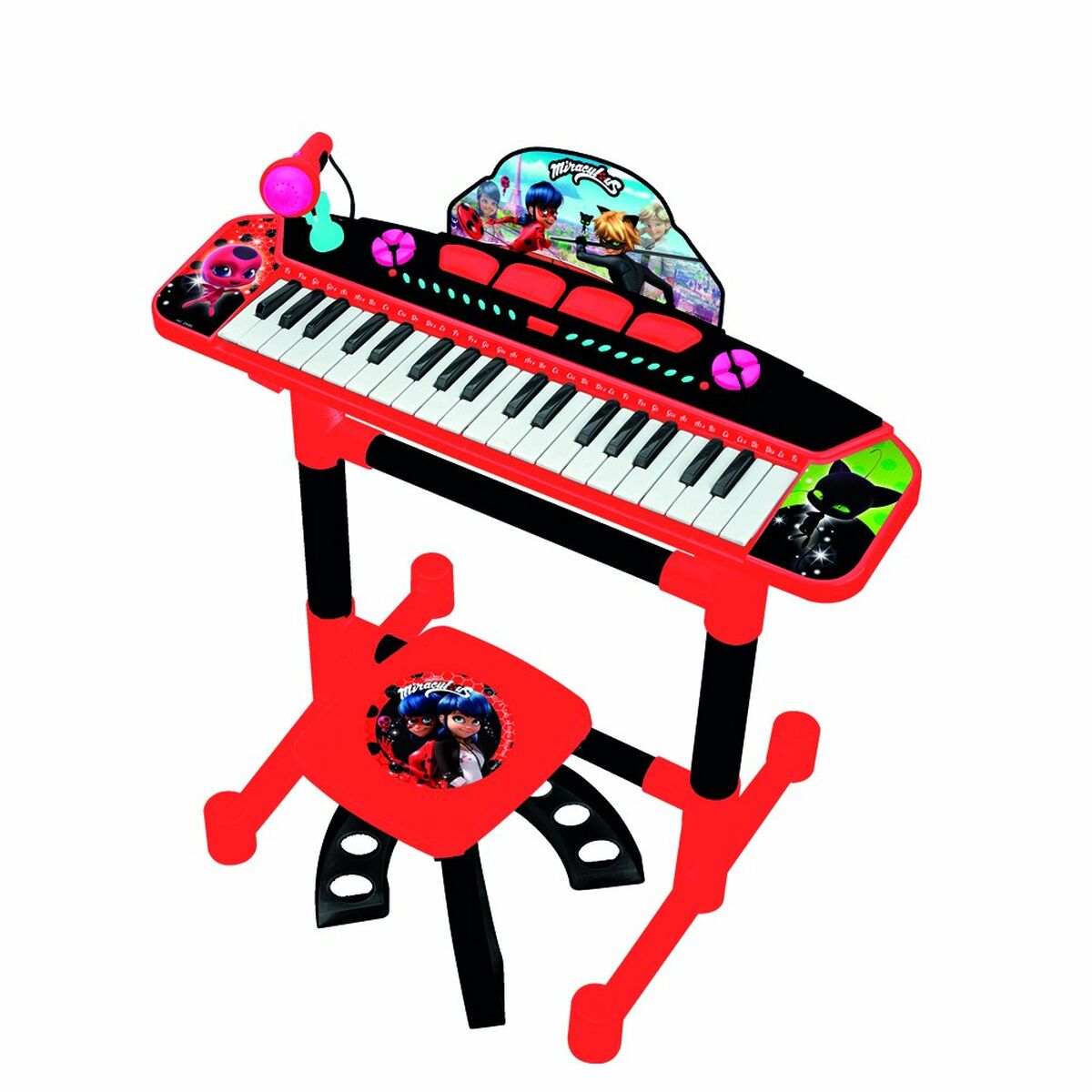 Elektrisk Piano Lady Bug Rød